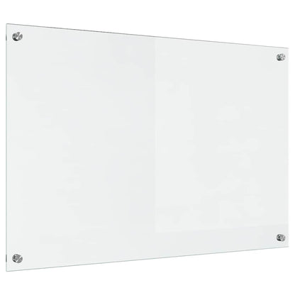 Kitchen Backsplash Transparent 90 x 60 cm Tempered Glass