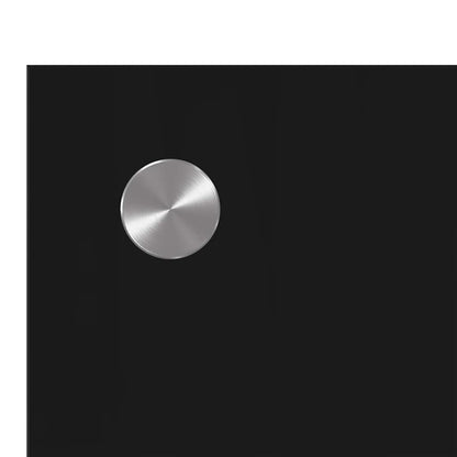 Kitchen Backsplash Black 70 x 50 cm Tempered Glass