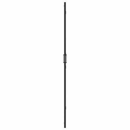 Walk-In Shower Wall Folding Black 120 x 6.5 x 190 cm