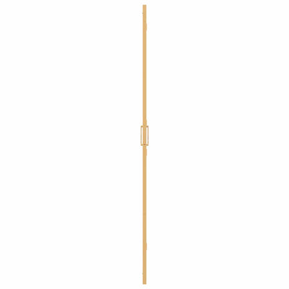 Walk-In Shower Wall Folding Gold 80 x 6.5 x 190 cm