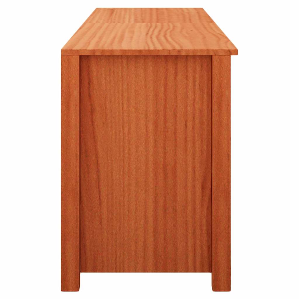 Shoe Bench with Shelf with Storage Wax Brown 160 x 36.5 x 50 cm