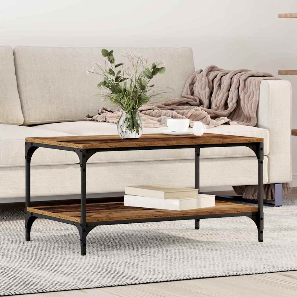 Coffee Table Old Wood 80 x 50 x 40 cm Engineered Wood