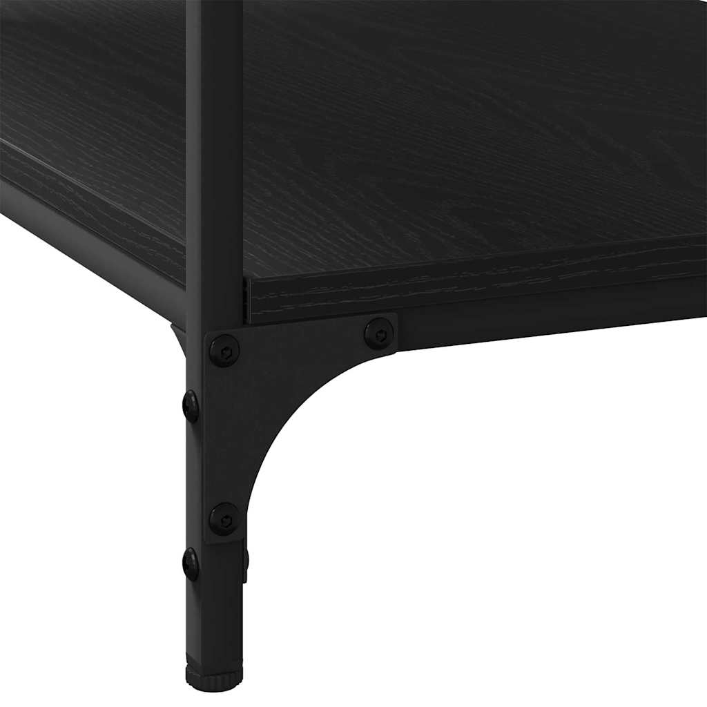 Coffee Table Black Oak 82 x 50 x 40 cm Engineered Wood