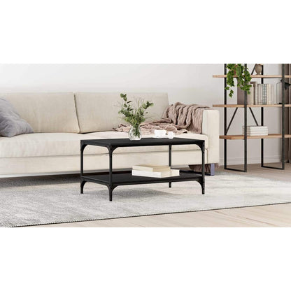 Coffee Table Black Oak 82 x 50 x 40 cm Engineered Wood