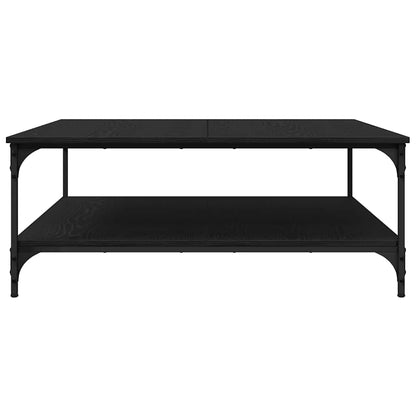 Coffee Table Black oak 100 x 100 x 40 cm Engineered Wood