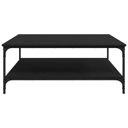Coffee Table Black oak 100 x 100 x 40 cm Engineered Wood