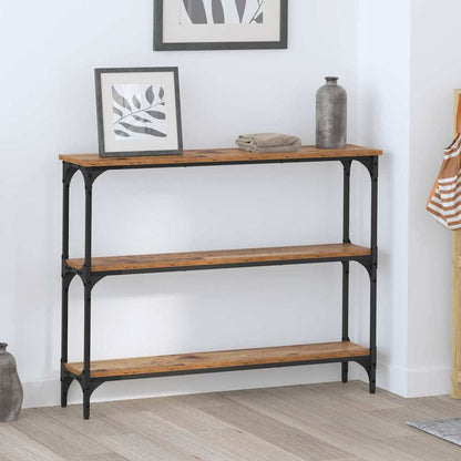 Console Table Old wood 100 x 22.5 x 75 cm Engineered Wood