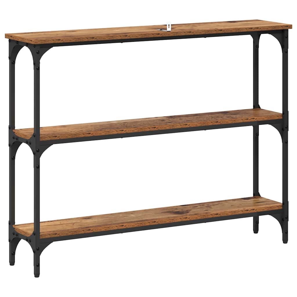 Console Table Old wood 100 x 22.5 x 75 cm Engineered Wood