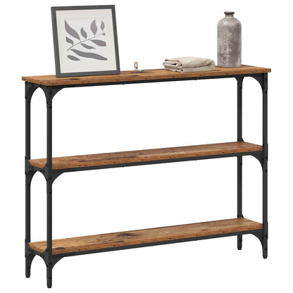 Console Table Old wood 100 x 22.5 x 75 cm Engineered Wood
