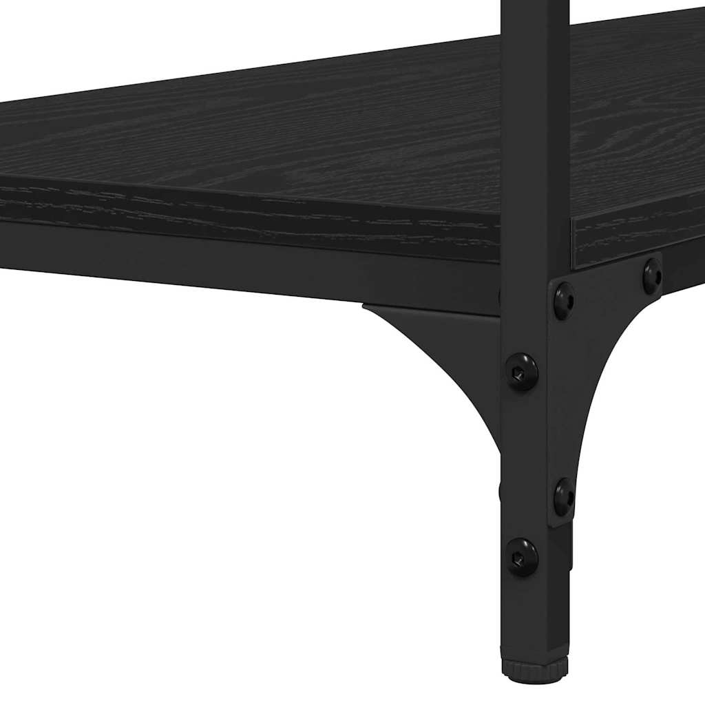 Console Table Black oak 100 x 34.5 x 75 cm Engineered wood