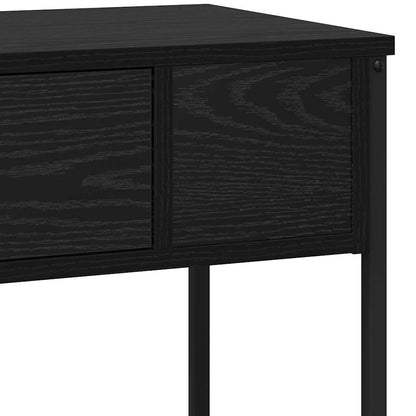 Console Table Black oak 100 x 34.5 x 75 cm Engineered wood