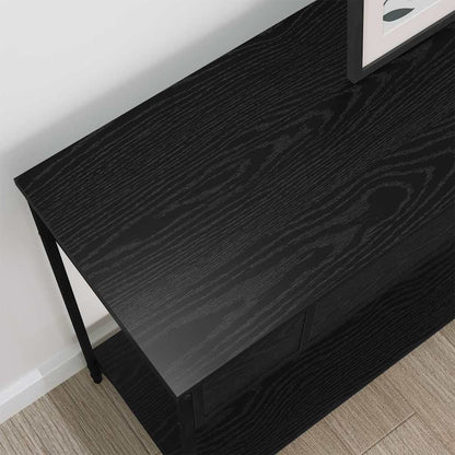 Console Table Black oak 100 x 34.5 x 75 cm Engineered wood