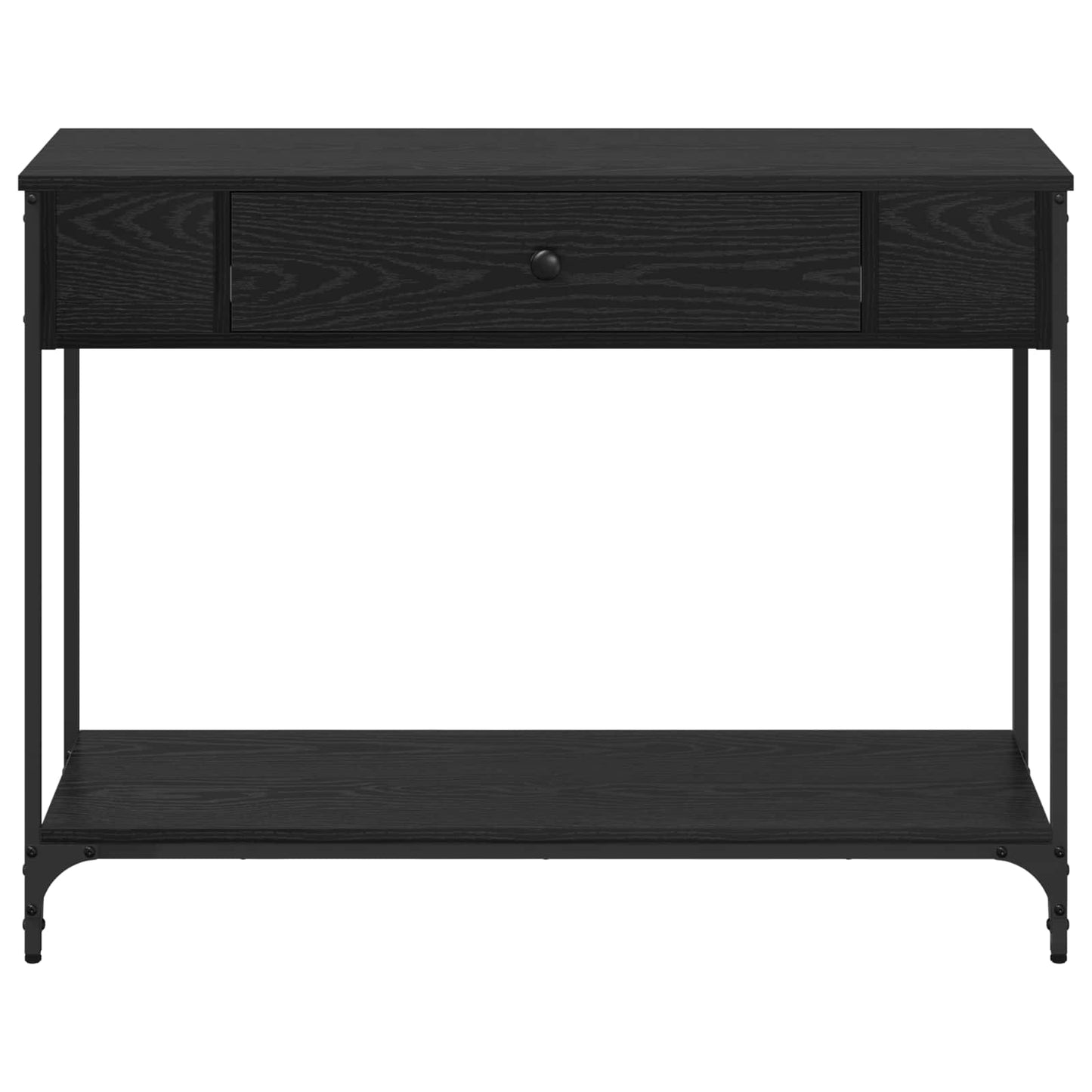 Console Table Black oak 100 x 34.5 x 75 cm Engineered wood