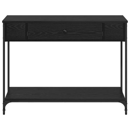 Console Table Black oak 100 x 34.5 x 75 cm Engineered wood