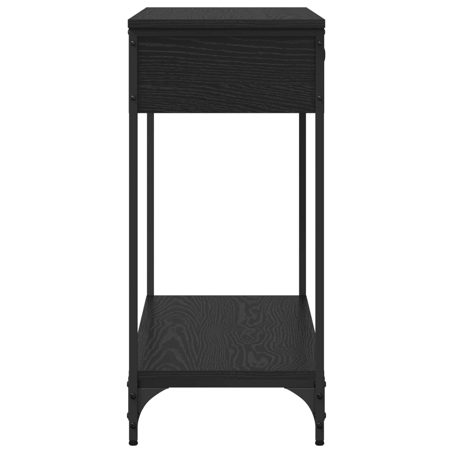 Console Table Black oak 100 x 34.5 x 75 cm Engineered wood