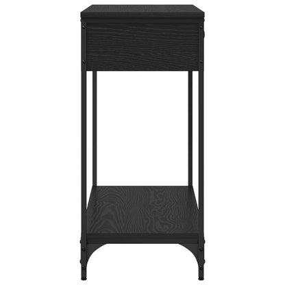 Console Table Black oak 100 x 34.5 x 75 cm Engineered wood