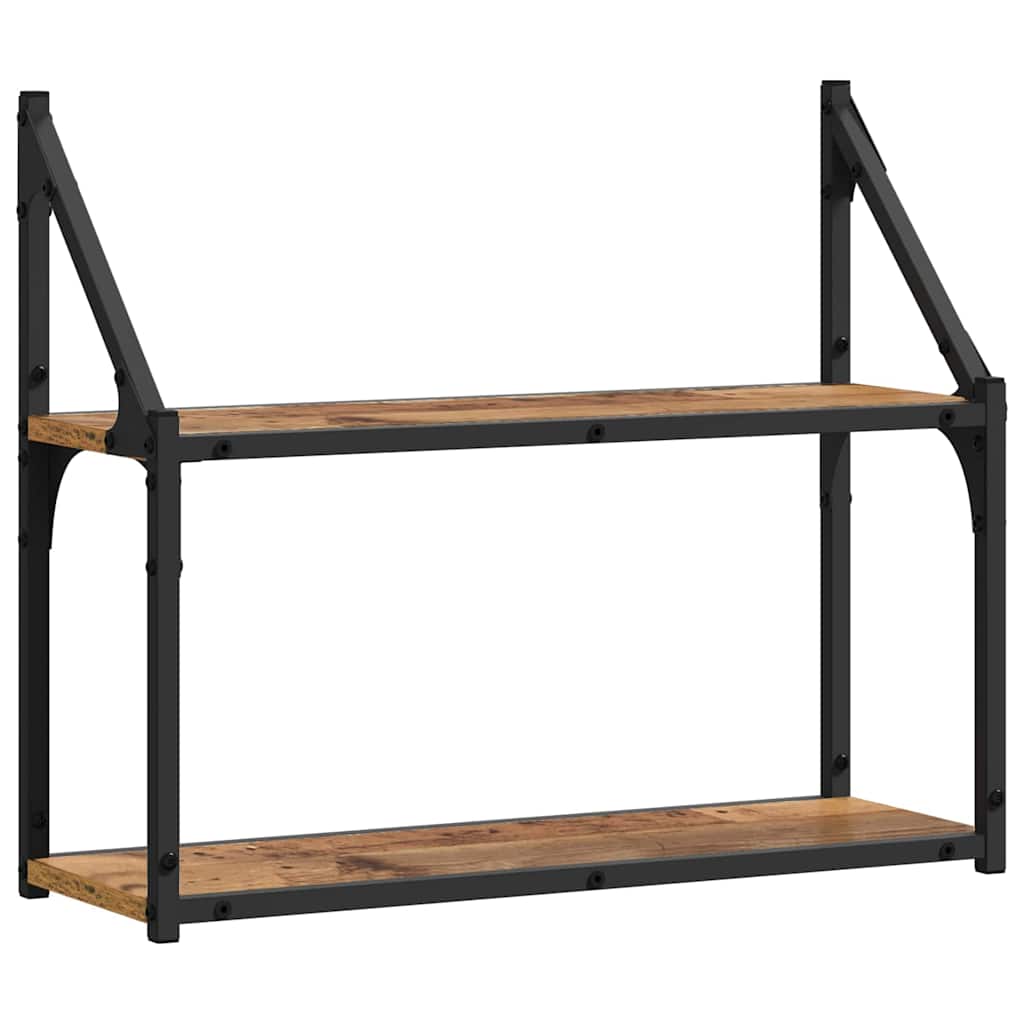 Wall Shelf with Shelf Old wood 60 x 21 x 51 cm Engineered Wood