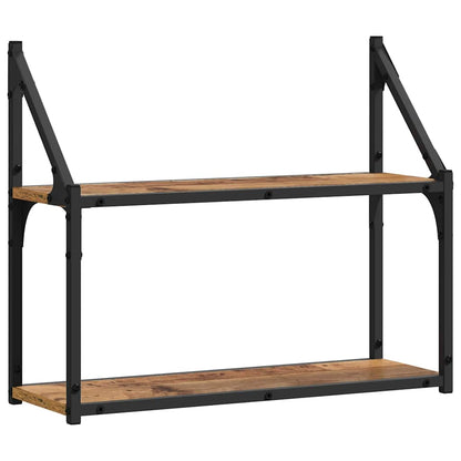 Wall Shelf with Shelf Old wood 60 x 21 x 51 cm Engineered Wood