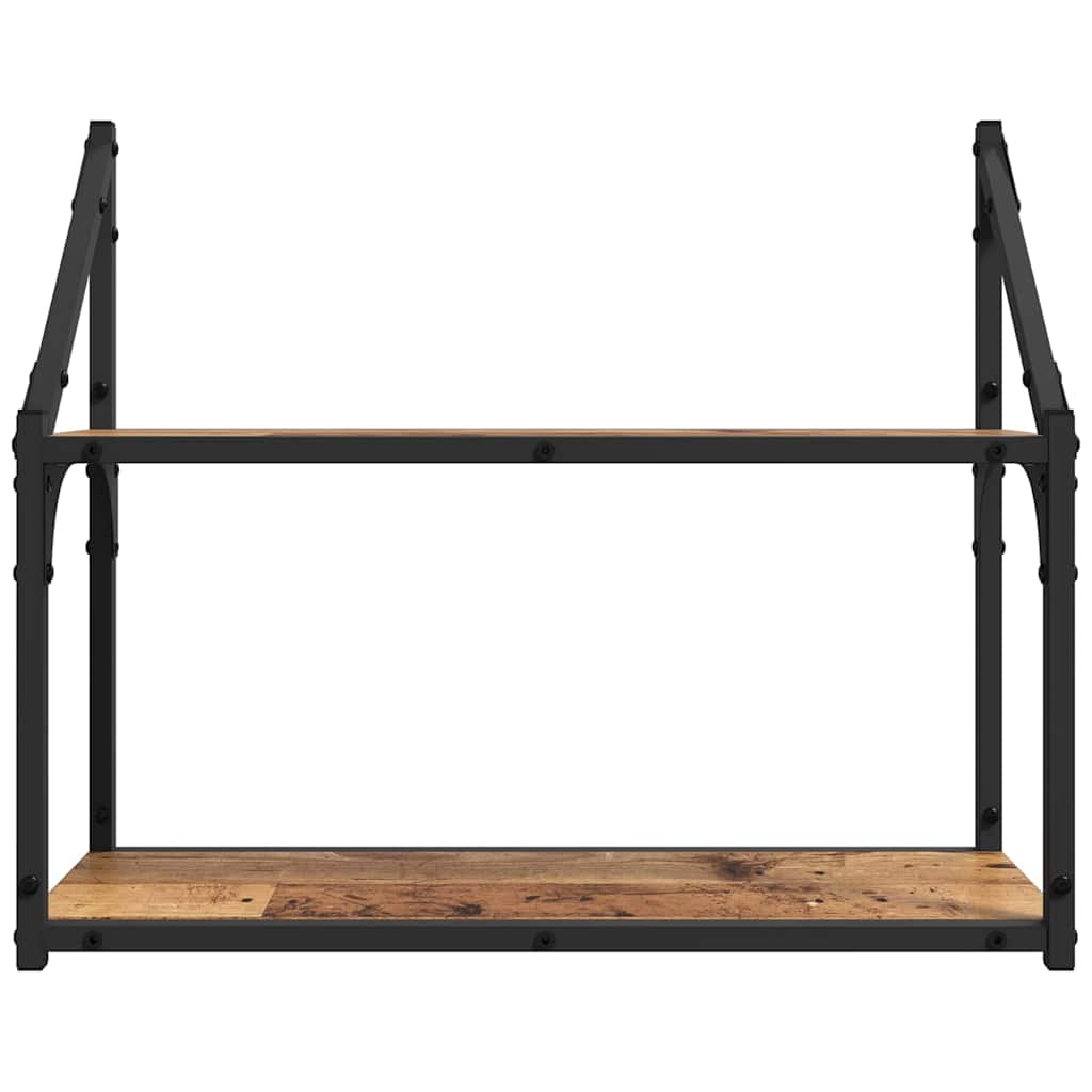 Wall Shelf with Shelf Old wood 60 x 21 x 51 cm Engineered Wood