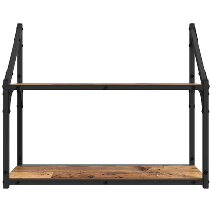 Wall Shelf with Shelf Old wood 60 x 21 x 51 cm Engineered Wood