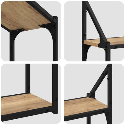 Wall Shelf Wall-Mounted Artisan oak 60 x 21 x 51 cm
