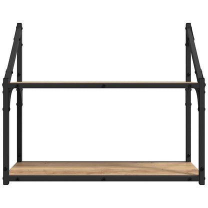 Wall Shelf Wall-Mounted Artisan oak 60 x 21 x 51 cm