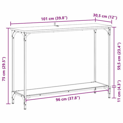 Console Table Old wood 101 x 30.5 x 75 cm Engineered wood