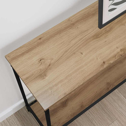 Console Table Artisan oak 101 x 30.5 x 75 cm Engineered wood