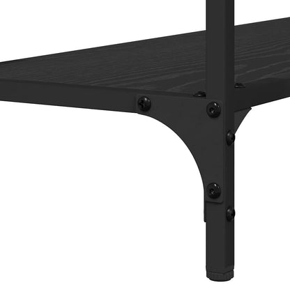 Console Table Black oak 101 x 30.5 x 75 cm Engineered wood