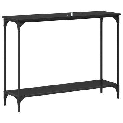 Console Table Black oak 101 x 30.5 x 75 cm Engineered wood