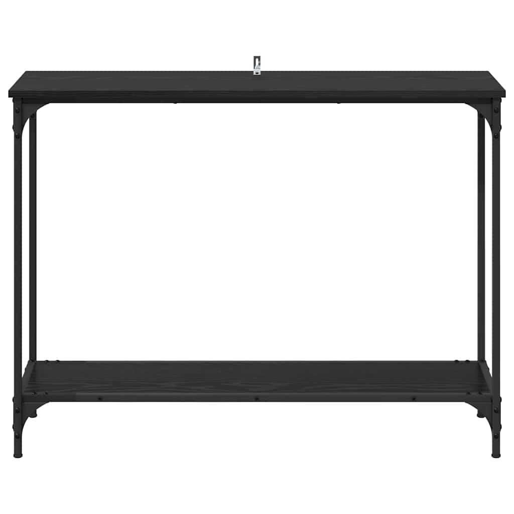 Console Table Black oak 101 x 30.5 x 75 cm Engineered wood