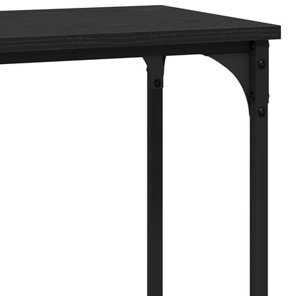 Console Table Black oak 75 x 30.5 x 75 cm Engineered wood