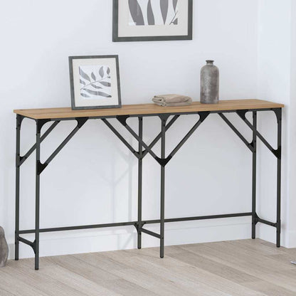 Console Table Artisan oak 140 x 29 x 75 cm Engineered Wood