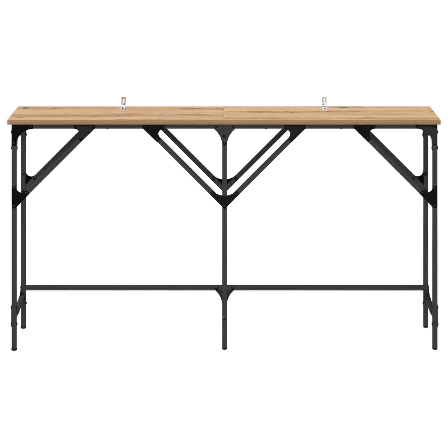 Console Table Artisan oak 140 x 29 x 75 cm Engineered Wood