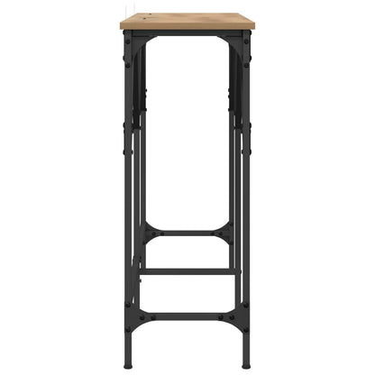 Console Table Artisan oak 140 x 29 x 75 cm Engineered Wood