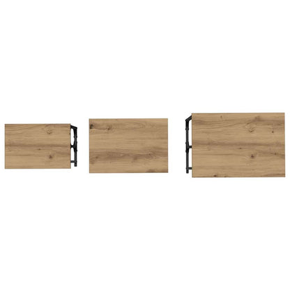 Nesting Coffee Table 3 pcs Artisan oak Engineered wood