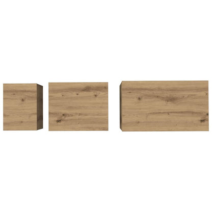 Coffee Table 3 pcs Artisan Oak Engineered wood
