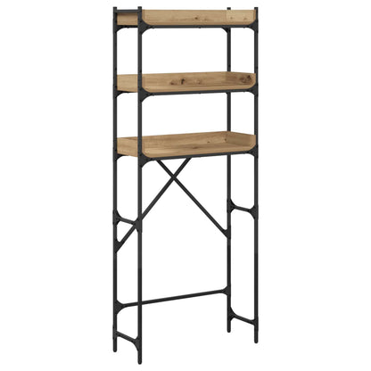 Washing Machine Shelf with Shelf Artisan Oak 67 x 25 x 163 cm