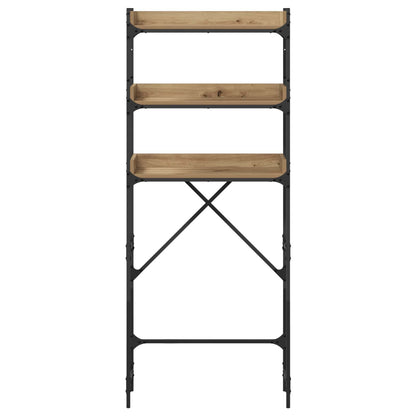 Washing Machine Shelf with Shelf Artisan Oak 67 x 25 x 163 cm