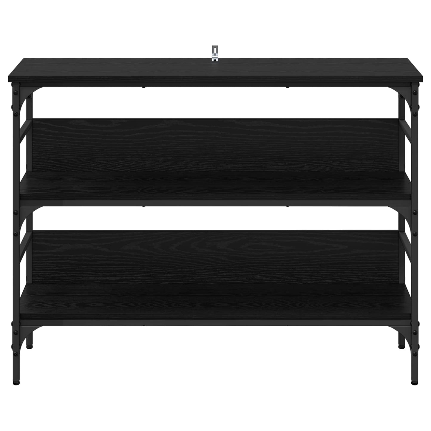 Console Table Black oak 100 x 32 x 75 cm Engineered wood
