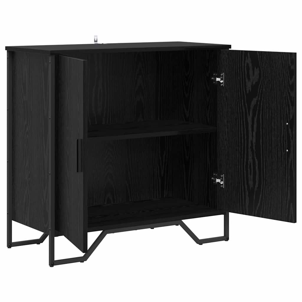 Sideboard Black Oak 78 x 35 x 74.5 cm