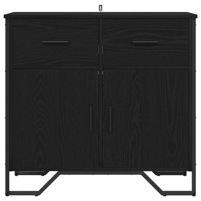 Sideboard with Drawer Black Oak 79.5 x 35.5 x 74.5 cm