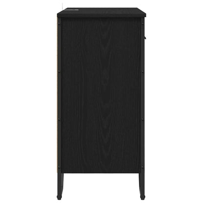 Sideboard with Drawer Black Oak 79.5 x 35.5 x 74.5 cm