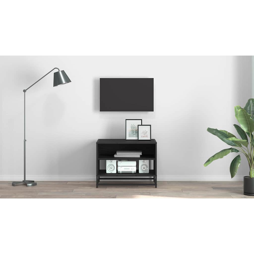TV Units Black Oak 61 x 40 x 46 cm Engineered wood
