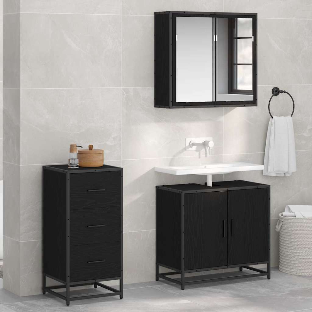 Sideboard Black Oak 35.5 x 35 x76 cm