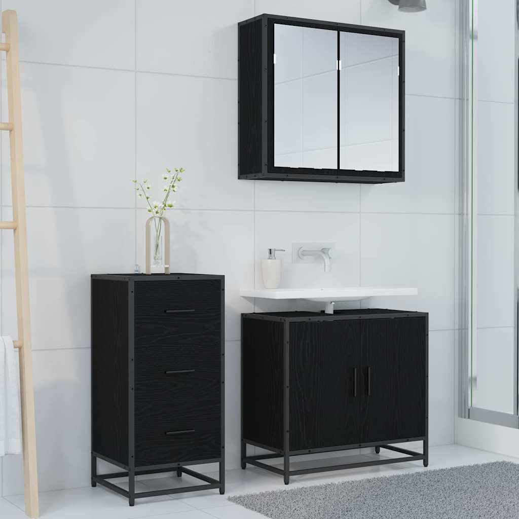 Sideboard Black Oak 35.5 x 35 x76 cm