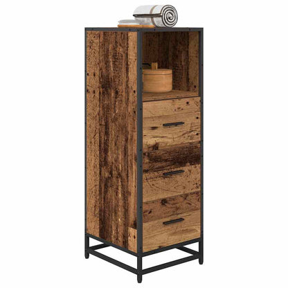 Bathroom Furniture Set with Drawer Old Wood 35 x 37.5 x 100 cm