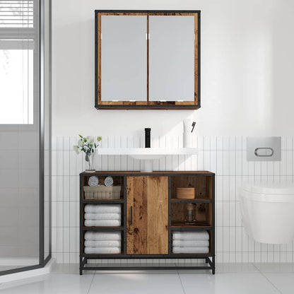 Wall Shelf with Shelf Wall-mounted Old Wood 65 x 20 x 60 cm