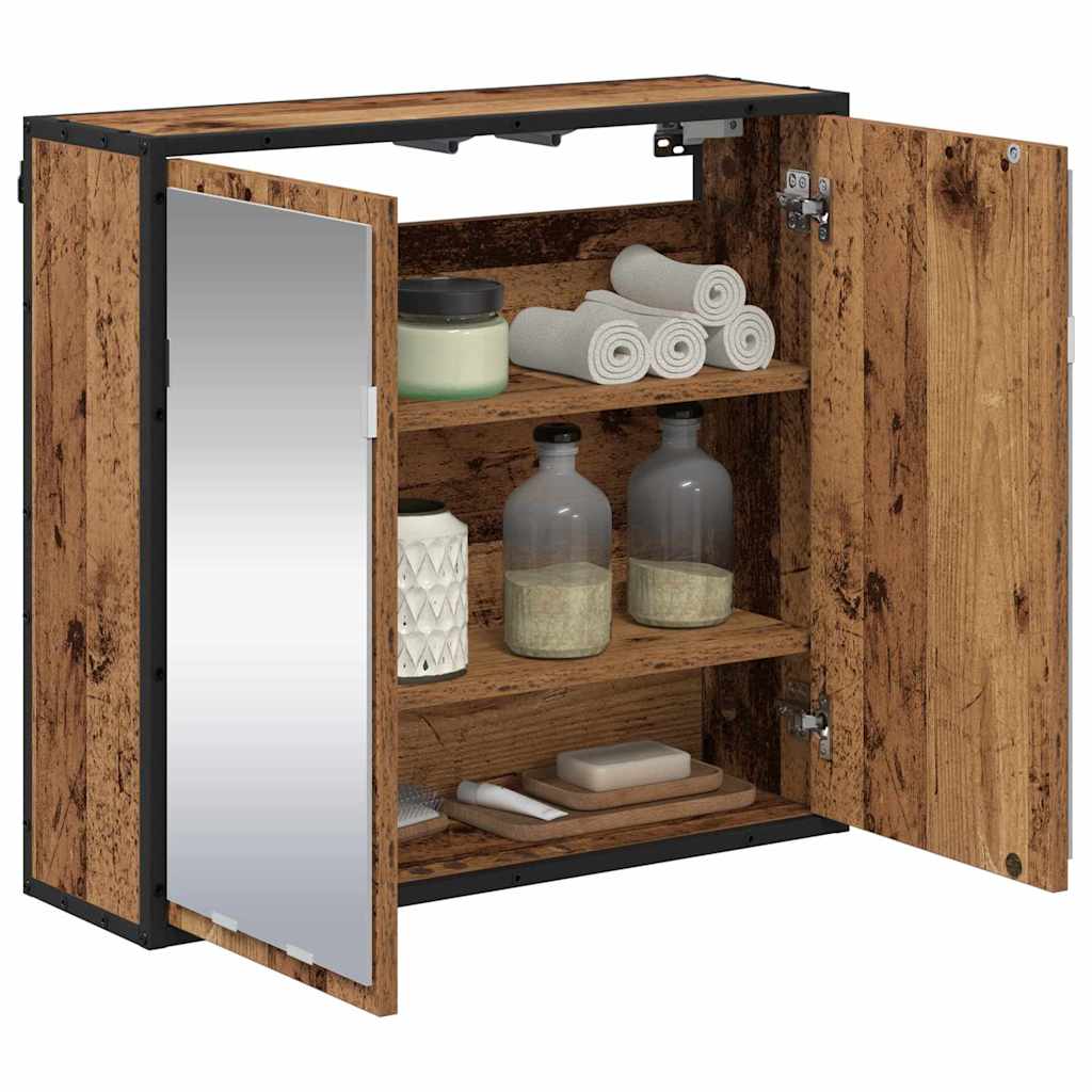 Wall Shelf with Shelf Wall-mounted Old Wood 65 x 20 x 60 cm