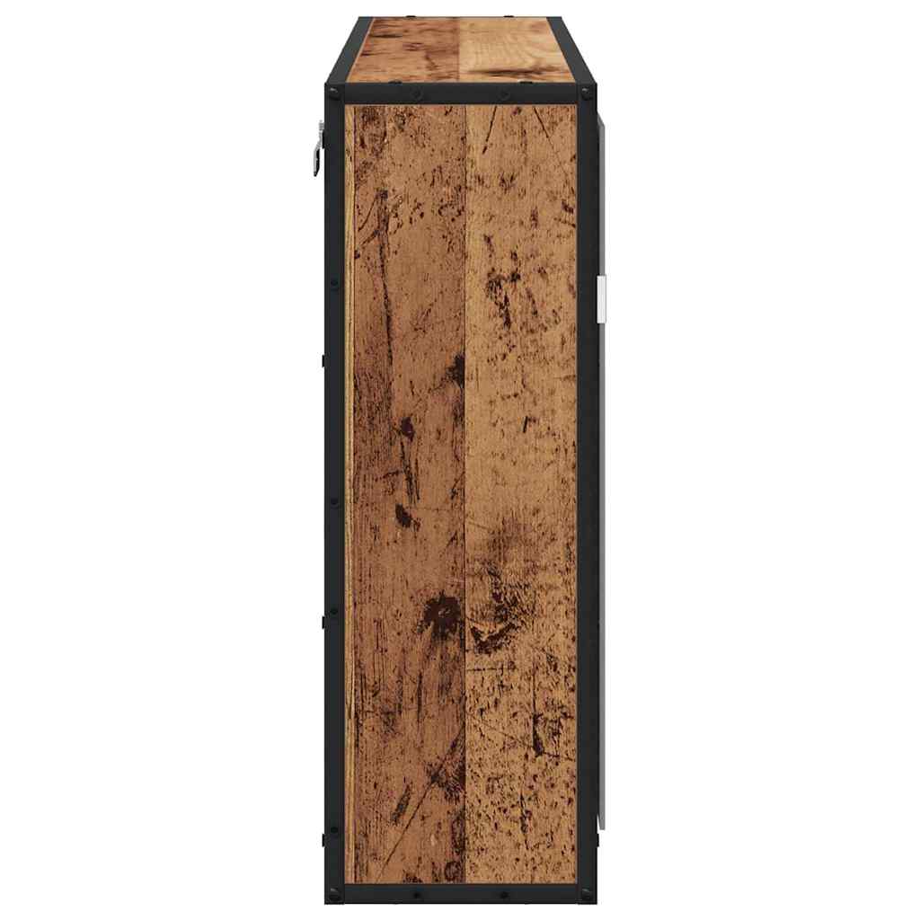 Wall Shelf with Shelf Wall-mounted Old Wood 65 x 20 x 60 cm